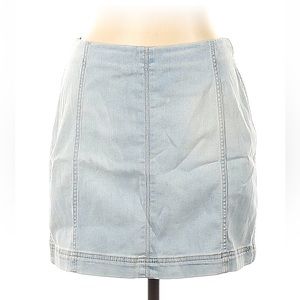 Denim mini skirt